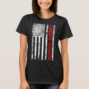 Cheer Coach Flagga T Shirt