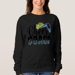 Cheer Coach Leopard Cheerlead Props Cute Cheer T Shirt