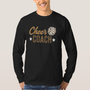 Cheer Coach Leopard Cheerledare Coach Cheerlead T Shirt