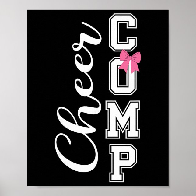 Cheer Comp Day Cheerleading Tävling Dag Coquet Poster (Framsidan)