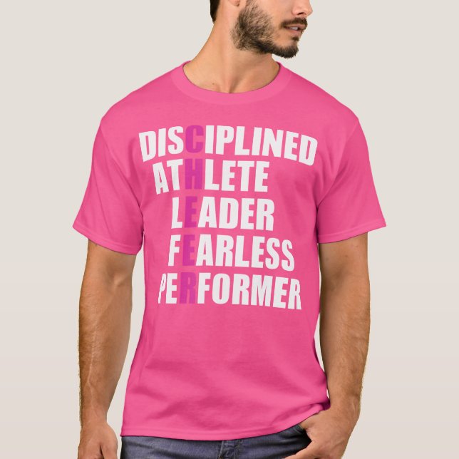 Cheer Cute CheerLeader n Cheerlead T Shirt (Framsida)