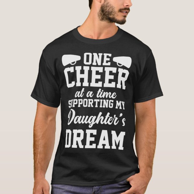 Cheer Dad Cheerleading Cheerleader Support Daughte T Shirt (Framsida)