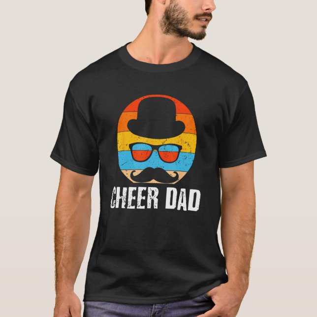 Cheer Dad Fathers Day Cheerleading Parents Cheerle T Shirt (Framsida)