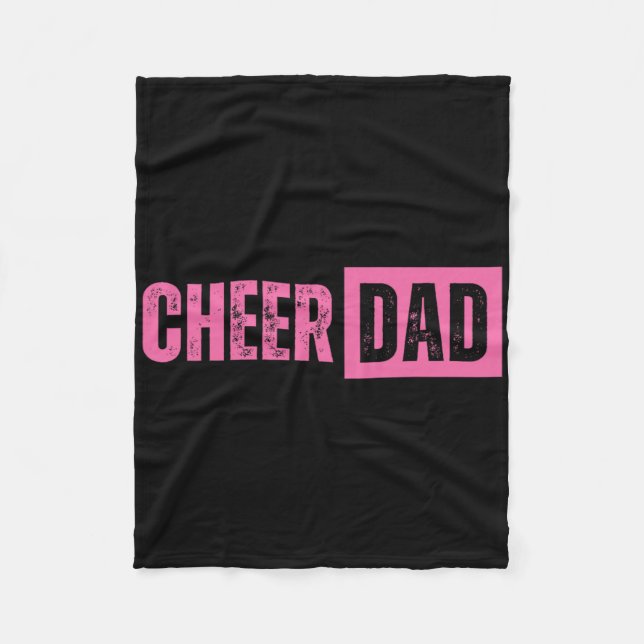 Cheer Dad Pink Cheerleading  Fleecefilt (Framsidan)