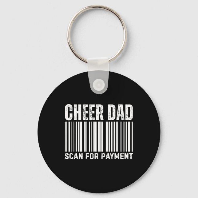 Cheer Dad Scan For Payment Cheerleading  Nyckelring (Framsida)