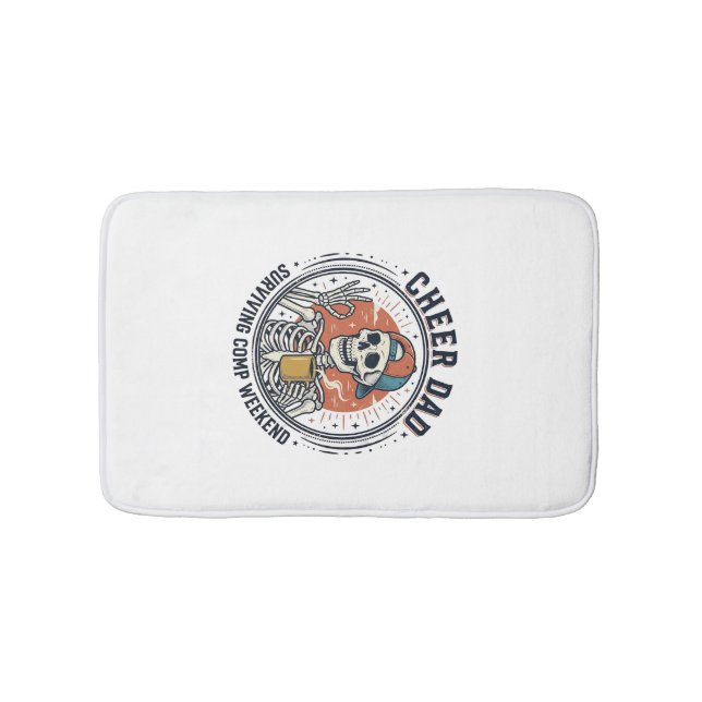 Cheer Dad Surviving Comp Weekend Skeleton Shirt_1 Badrumsmatta (Framsidan)