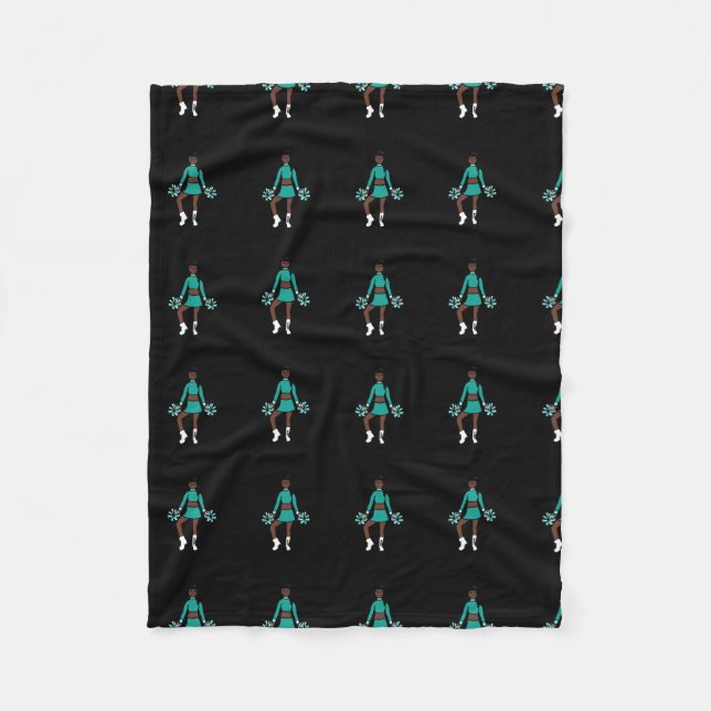 Cheer/ Dancer Fleece Blanket Aqua Spark (Framsidan)
