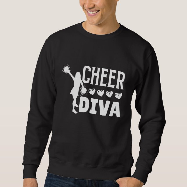 Cheer Diva CheerLedare Lång Ärmad Tröja (Framsida)