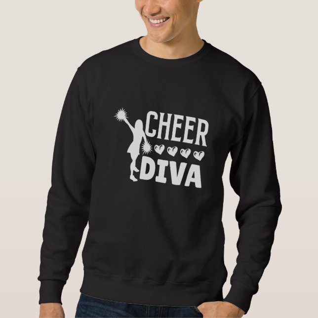 Cheer Diva CheerLedare Lång Ärmad Tröja (Framsida)