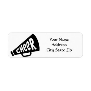 **CHEER ELLER CHEERLEADER** ADRESSETIKETT RETURADRESS ETIKETT