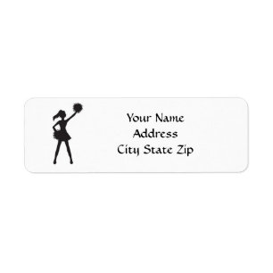 **CHEER ELLER CHEERLEADER** ADRESSETIKETT RETURADRESS ETIKETT