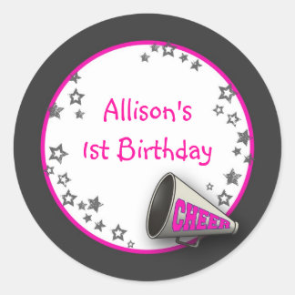 Cheer-etikett eller adressetikett runt klistermärke