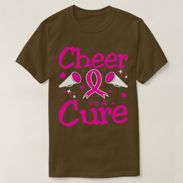Cheer för bröstcancervården t shirt (Design framsida)