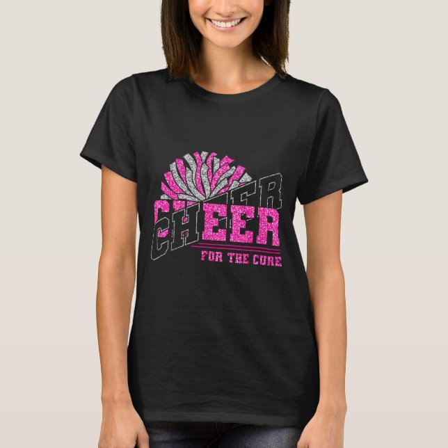 Cheer For The Breast Cancer Awareness Cheer Mom Ma T Shirt (Framsida)