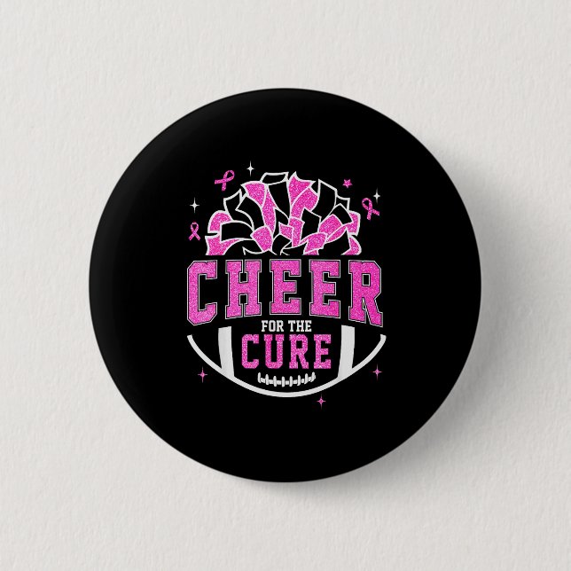Cheer For The Breast Cancer Awareness Cheerleader  Knapp (Framsida)