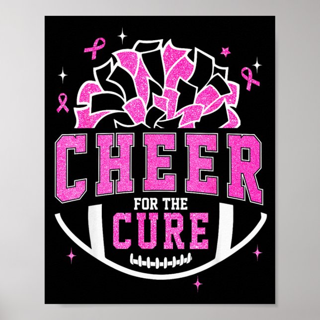 Cheer For The Breast Cancer Awareness Cheerleader  Poster (Framsidan)