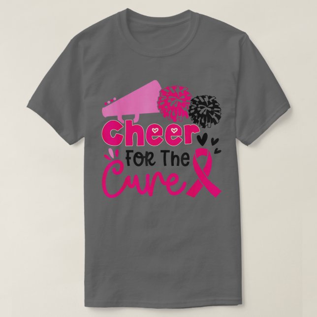 Cheer for the Cure Breast Cancer Awareness Month C T Shirt (Design framsida)