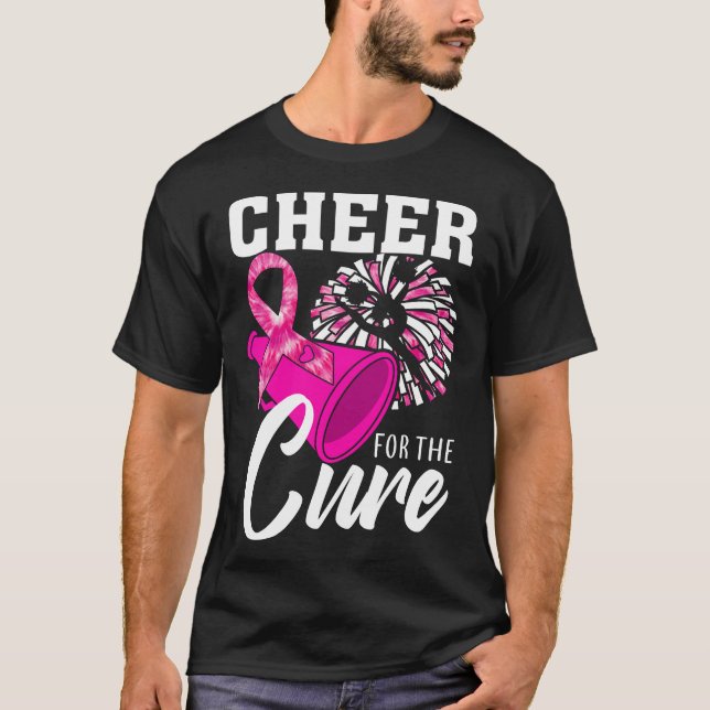 Cheer for the Cure Breast Cancer Awareness Month C T Shirt (Framsida)