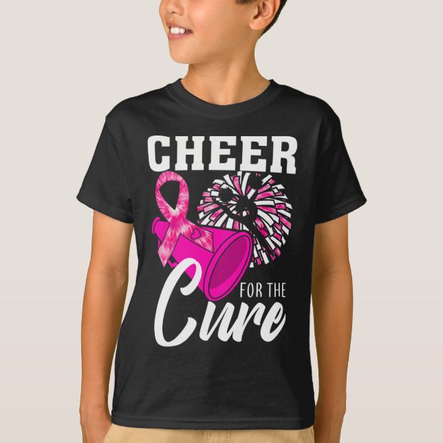 Cheer for the Cure Breast Cancer Awareness Month C T Shirt (Framsida)