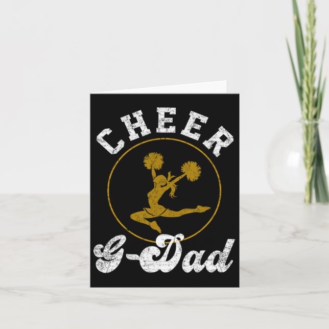 Cheer G Pappa Cheerlead Älskare Fars dag Kort (Framsida)