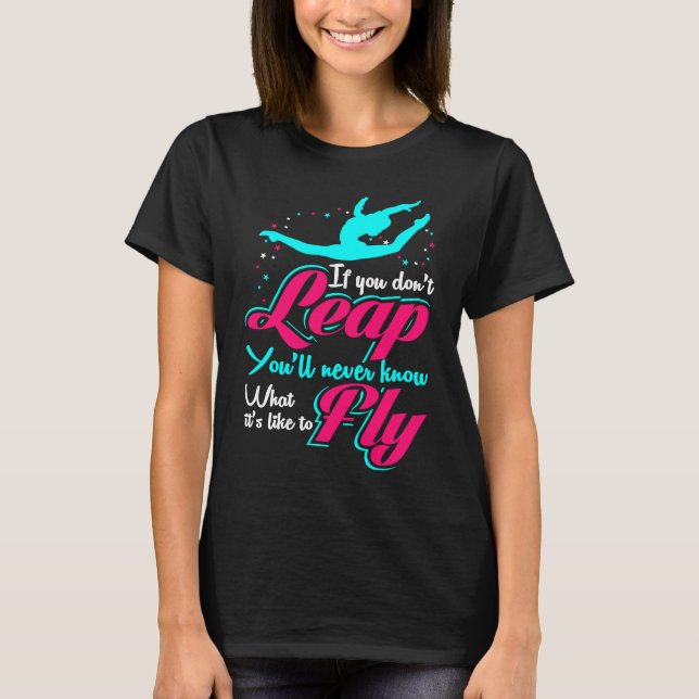 Cheer Girl Loves Tumbling Cheerleading Camp Cheerl T Shirt (Framsida)