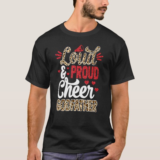 Cheer Godfather Biggest Fläkt Leopard Print and Po T Shirt (Framsida)