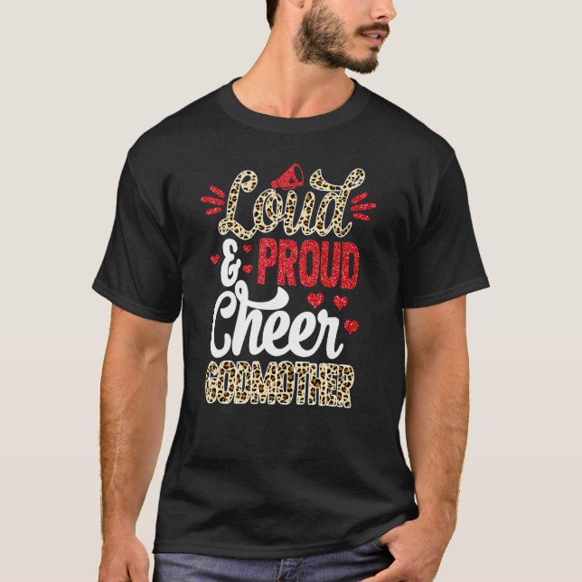 Cheer Godmor Biggest Fläkt Leopard Print and Pom T Shirt (Framsida)