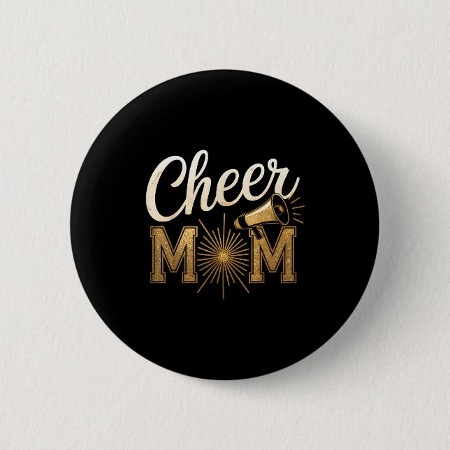 Cheer Gold Cheerleader Cheerleading Mom Game Day D Knapp (Framsida)