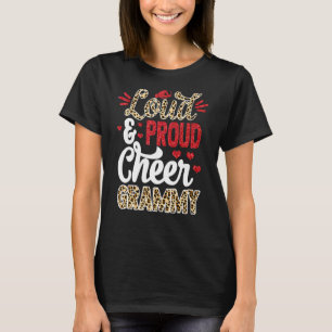 Cheer Grammy Biggest Fläkt Leopard Print and Pom P T Shirt