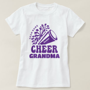Cheer Grandma med Anpassningsbar Team Namn & Barn T Shirt