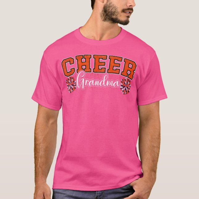 Cheer Grandma My Favorite Cheerleader Calls Me G-M T Shirt (Framsida)