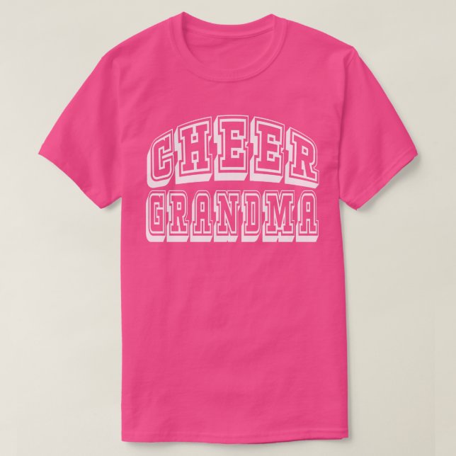 Cheer Grandma Proud Cheermanager farmor T Shirt (Design framsida)