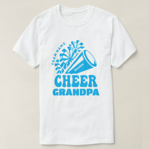 Cheer Grandpa med Anpassningsbar Team Namn & Barn T Shirt