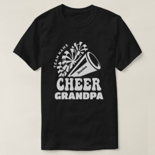 Cheer Grandpa med Anpassningsbar Team Namn & Barn T Shirt