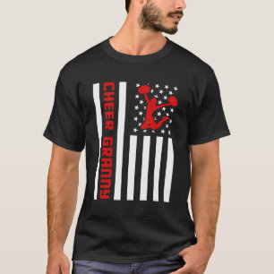 Cheer Granny Proud Cheerwriter Family USA T Shirt