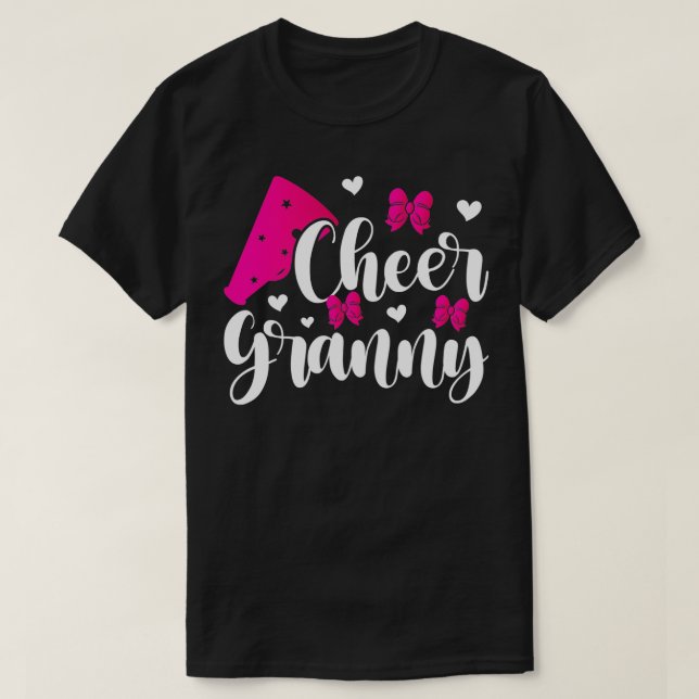 Cheer Granny Proud Grandma Granny of a Cheermanage T Shirt (Design framsida)