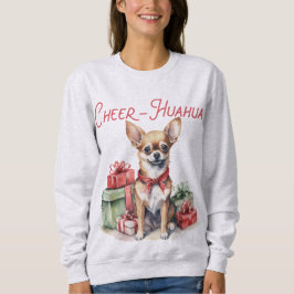 Cheer Hua Hua Cute Chihuahua Jultröja T Shirt