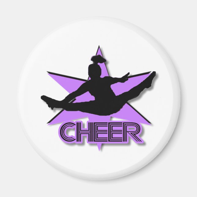Cheer i lila magnet (Framsidan)