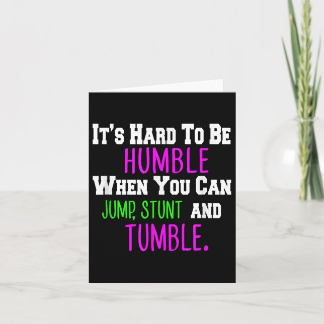 Cheer Jump Stunt och Tumble Cheerlead Quotes S Kort (Framsida)