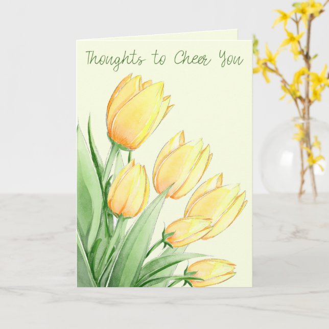 Cheer Kort (Gul blomma)