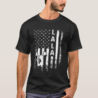 Cheer Lala American Flagga Cheerledande Cheerledar T Shirt