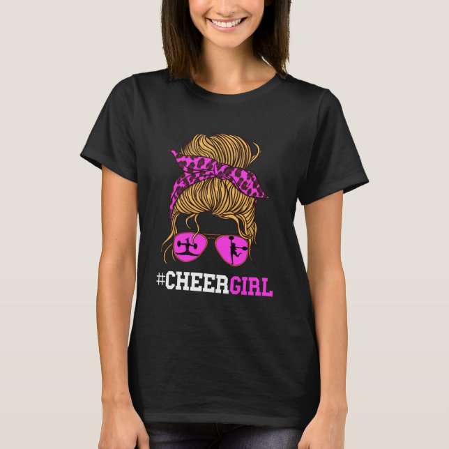 Cheer-ledare Scarf Cheerlead Sunglass T Shirt (Framsida)