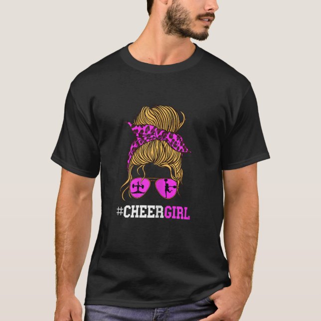 Cheer-ledare Scarf Cheerlead Sunglass T Shirt (Framsida)