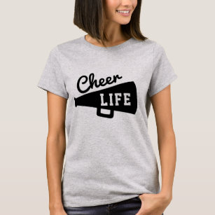 Cheer Life Cheerlead Simple Minimalist Grått T Shirt