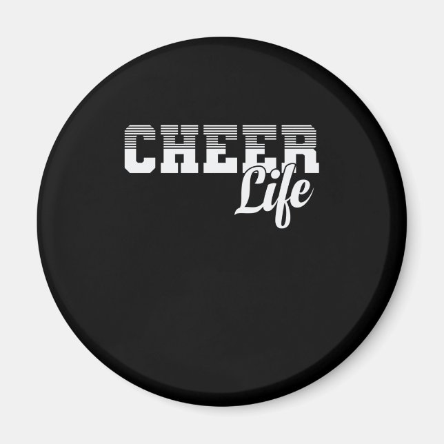 Cheer Life CheerLeader Sport turnen anfeuern Magnet (Framsidan)