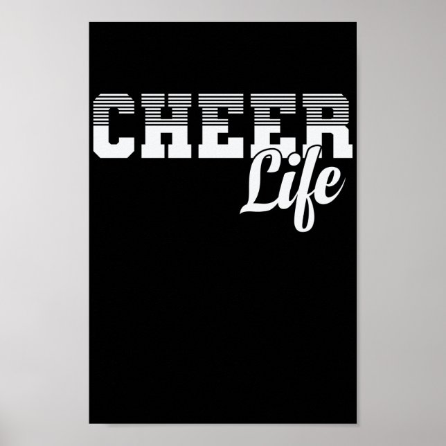 Cheer Life CheerLeader Sport turnen anfeuern Poster (Framsidan)