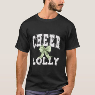 Cheer LOLLY Coquette Grönt Bow CheerLedare T Shirt