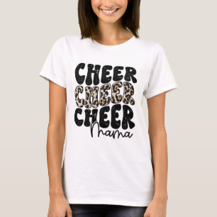 Cheer Mama Leopard Stolt Cheerleading Mamma Störst T Shirt