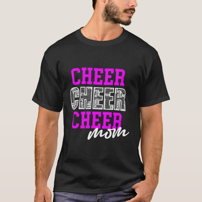 Cheer Mamma Cheer Squad N Cheerlead Practice T Shirt (Framsida)