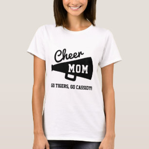 Cheer Mamma Cheerledande Anpassningsbar Team & Nam T Shirt